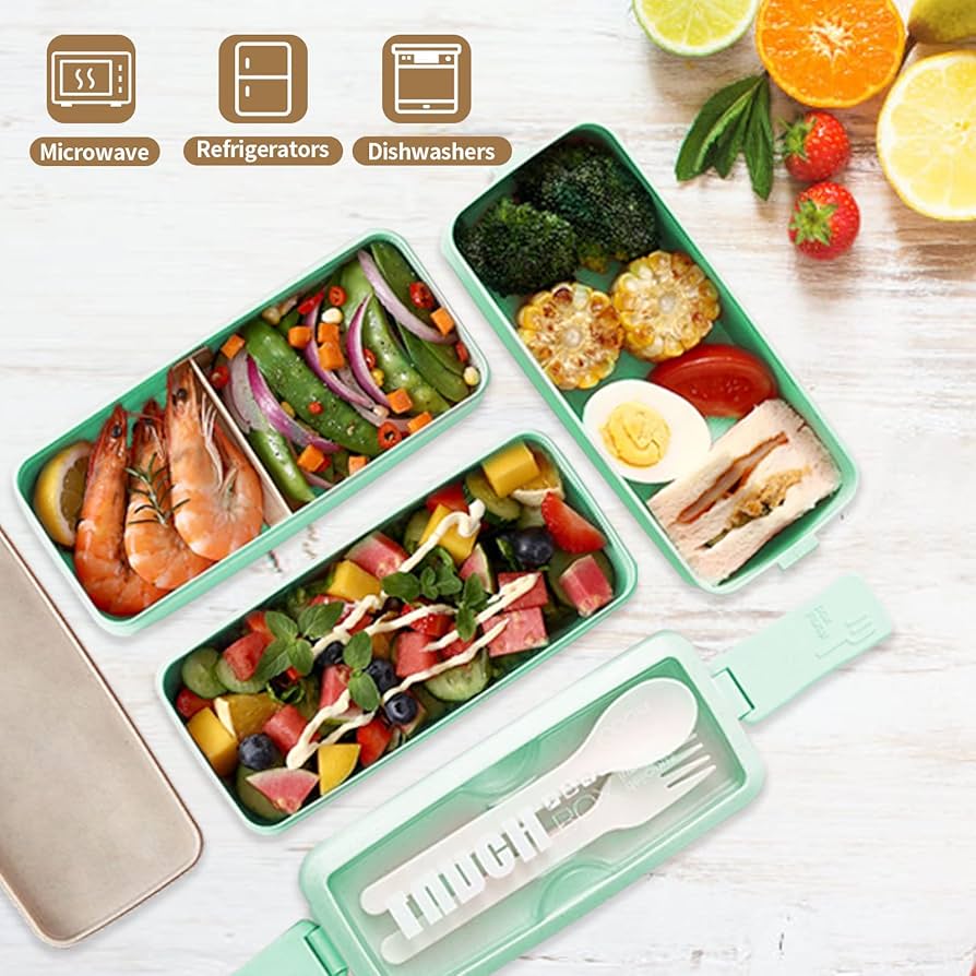 Amazon.com: DearHomie Bento Box Upgrade Japanese Lunch Box
